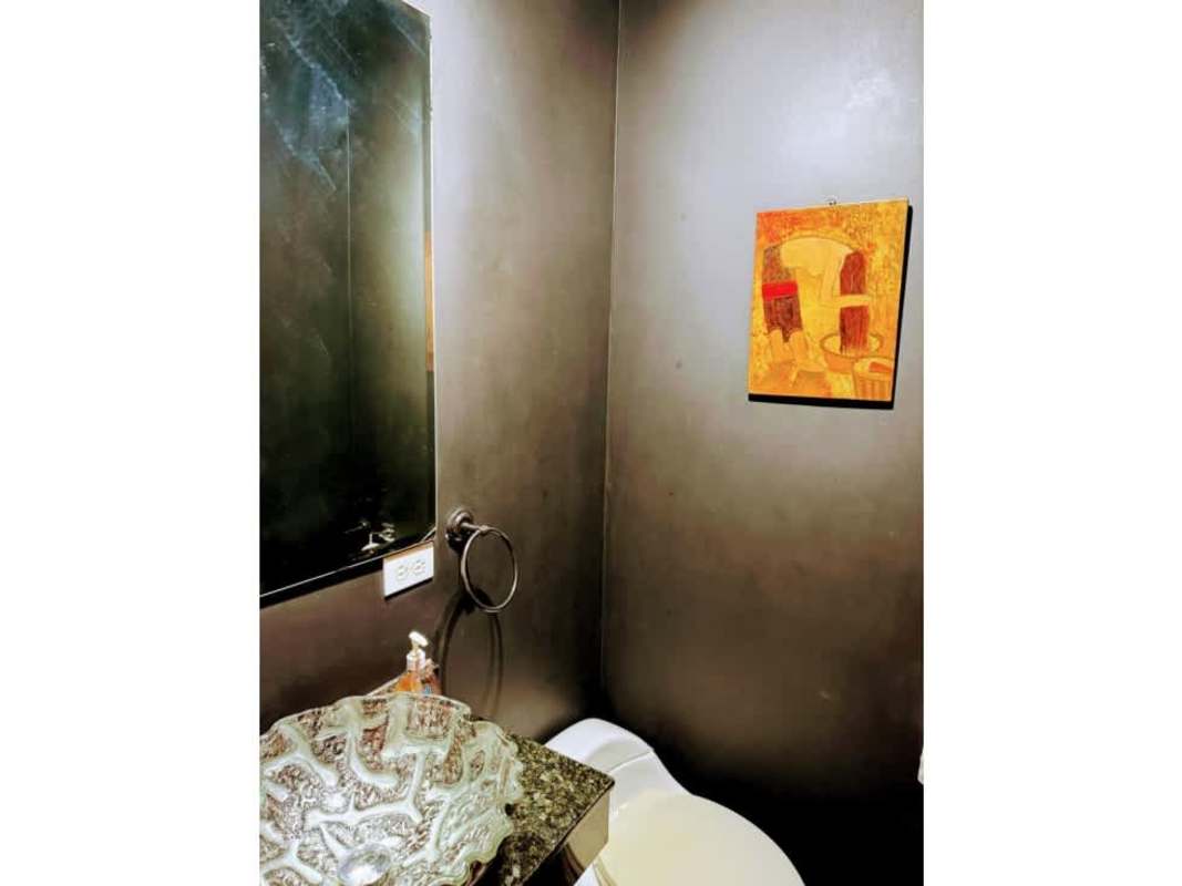 Contemporary bathroom with granite vanity and vessel sink in PH The View San Francisco Panama