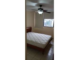 Second bedroom tiled floors, closet, city view window, PH Toledo Panama City