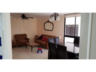 Kitchen, stainless appliances, tiled backsplash, modern finish apartment Panama