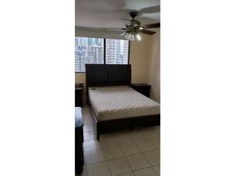 Second bedroom with large window AC tile floors Punta Paitilla rental Panama