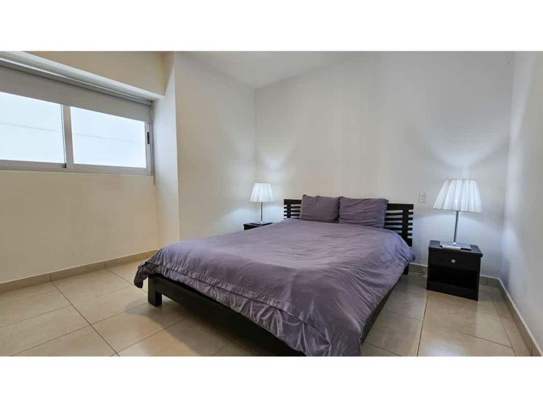 Furnished bedroom with ocean/seaview windows and ensuite bathroom PH Waters on the Bay Panama