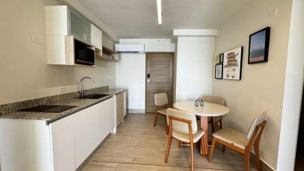 Bedroom with large window balcony and ocean view Playa Caracol Punta Chame Panama
