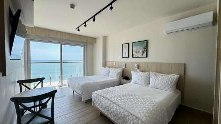 Infinity swimming pool overlooking ocean at Playa Caracol Punta Chame Panama