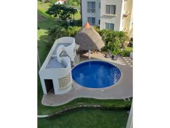 Swimming pool with palapa shade tropical landscape PH Roca Marina Panama