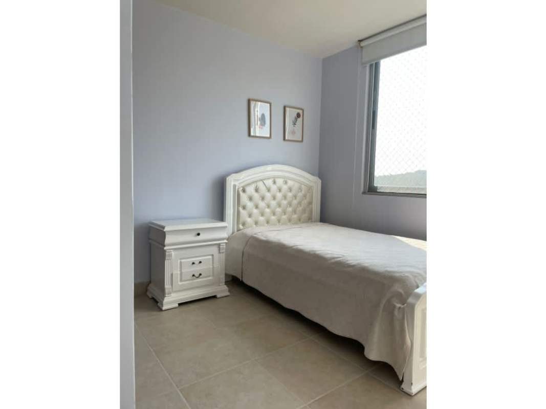 Third bedroom with window and tiled floor in furnished apartment PH Clayton Park I