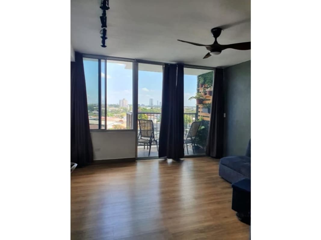 Bedroom with window, closet space and neutral colors at PH Lefevre 75 Parque Lefevre Panama