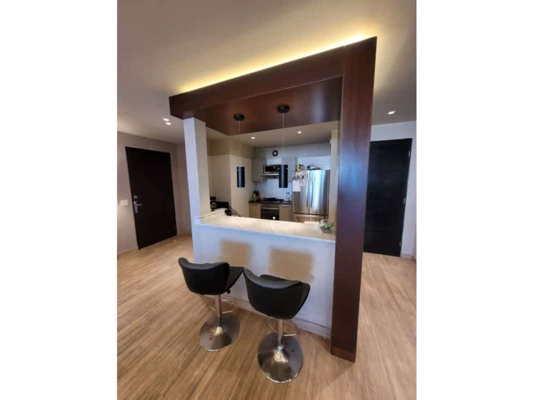 State-of-the-art remodeled kitchen with appliances and luxury finishes at PH Destiny Tower Panama City