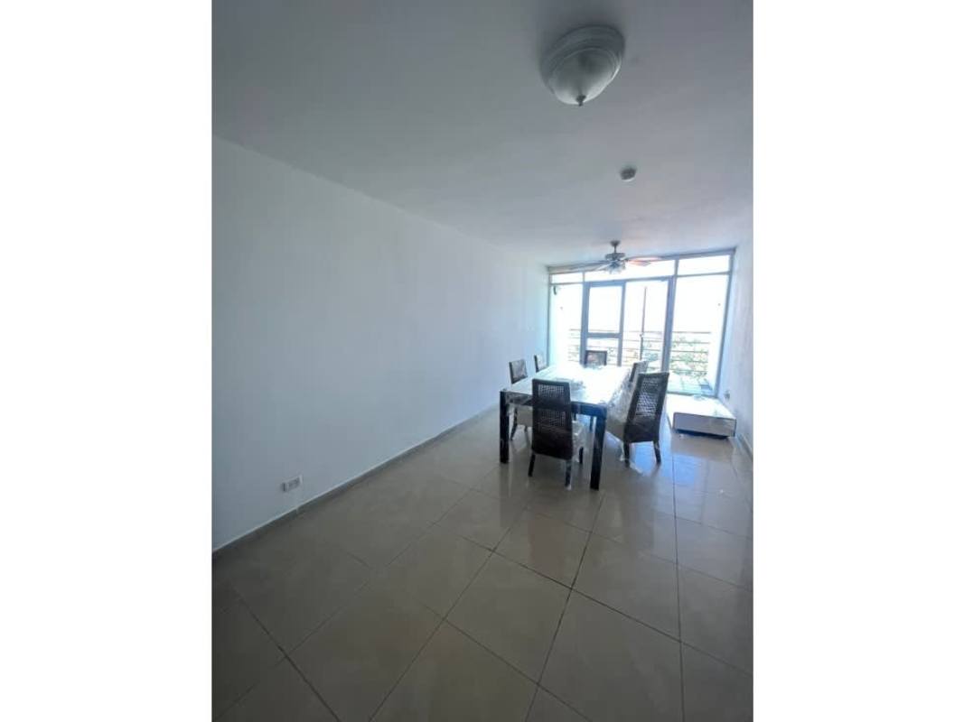 Living room with balcony access and large windows in Cristal Hills Villa de las Fuentes Panama