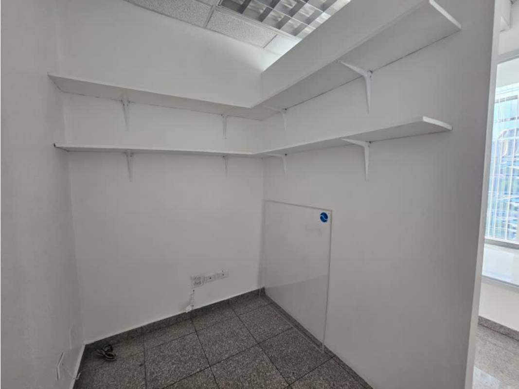 Small utility or storage room in Torre Global Bank commercial office building Panama