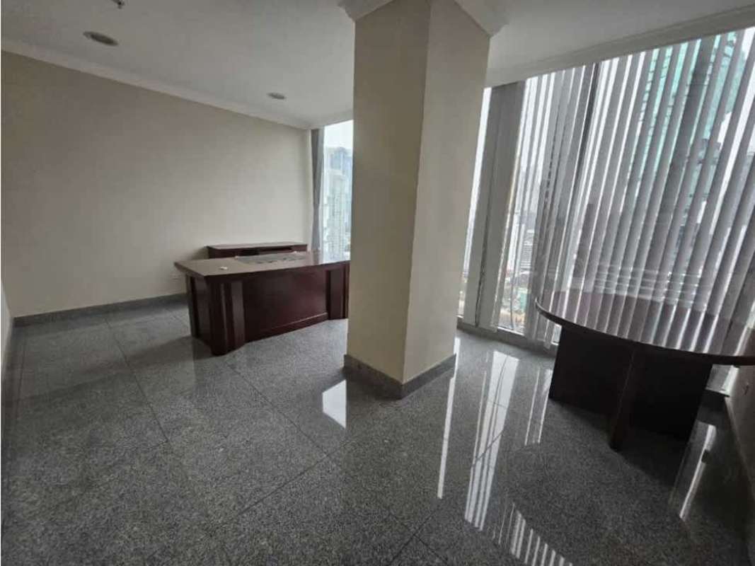 Meeting and conference room with glass walls and panoramic city views in Global Tower Panama