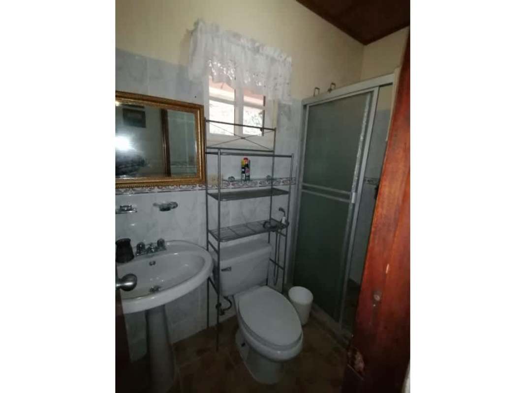 Compact bathroom with shower, traditional finishes and storage in Cerro Azul Panama