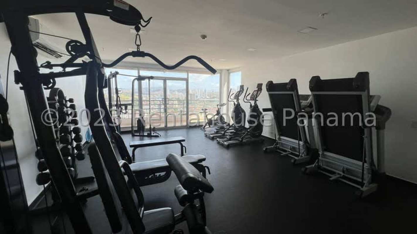 Fitness gym with equipment PH Vista Verde Betania Panama City