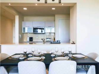 Spacious master bedroom with ocean view windows in PH Casa Bonita Panama