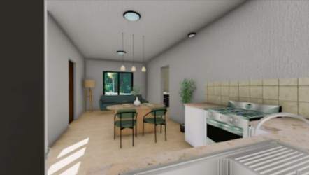 Large fenced lot and house with mountain backdrop in Cambutal Panama