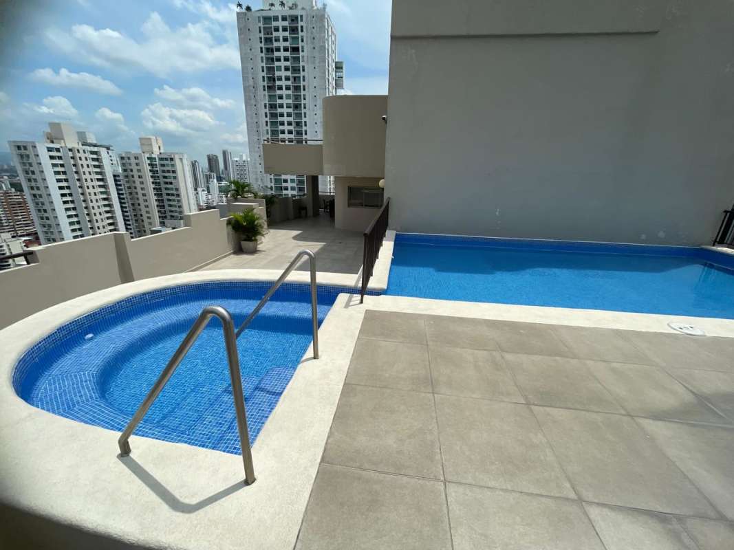 High-rise building PH San Francisco Bay facade Panama City for rent