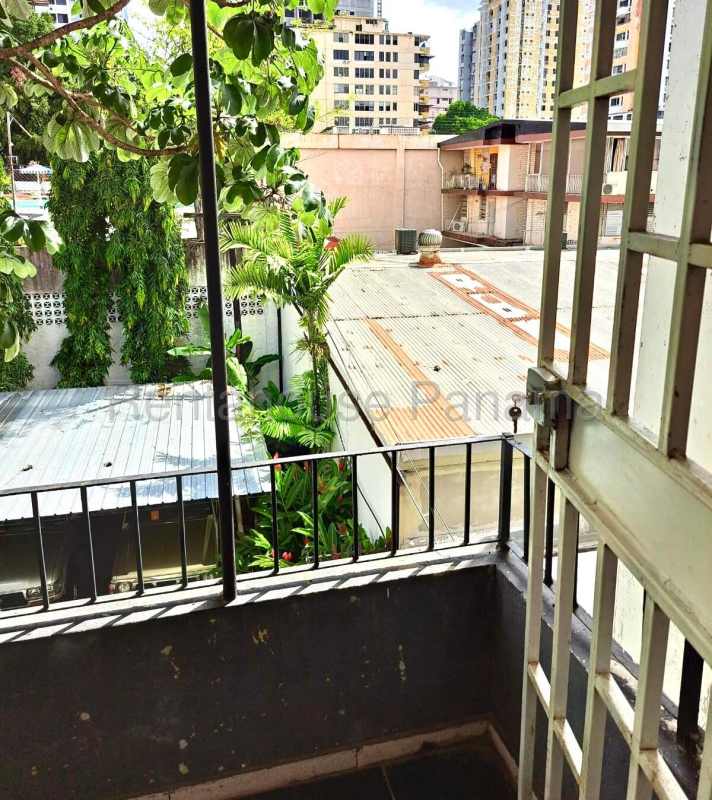 Balcony overlooking El Cangrejo neighborhood from PH Buenos Aires remolded investment property