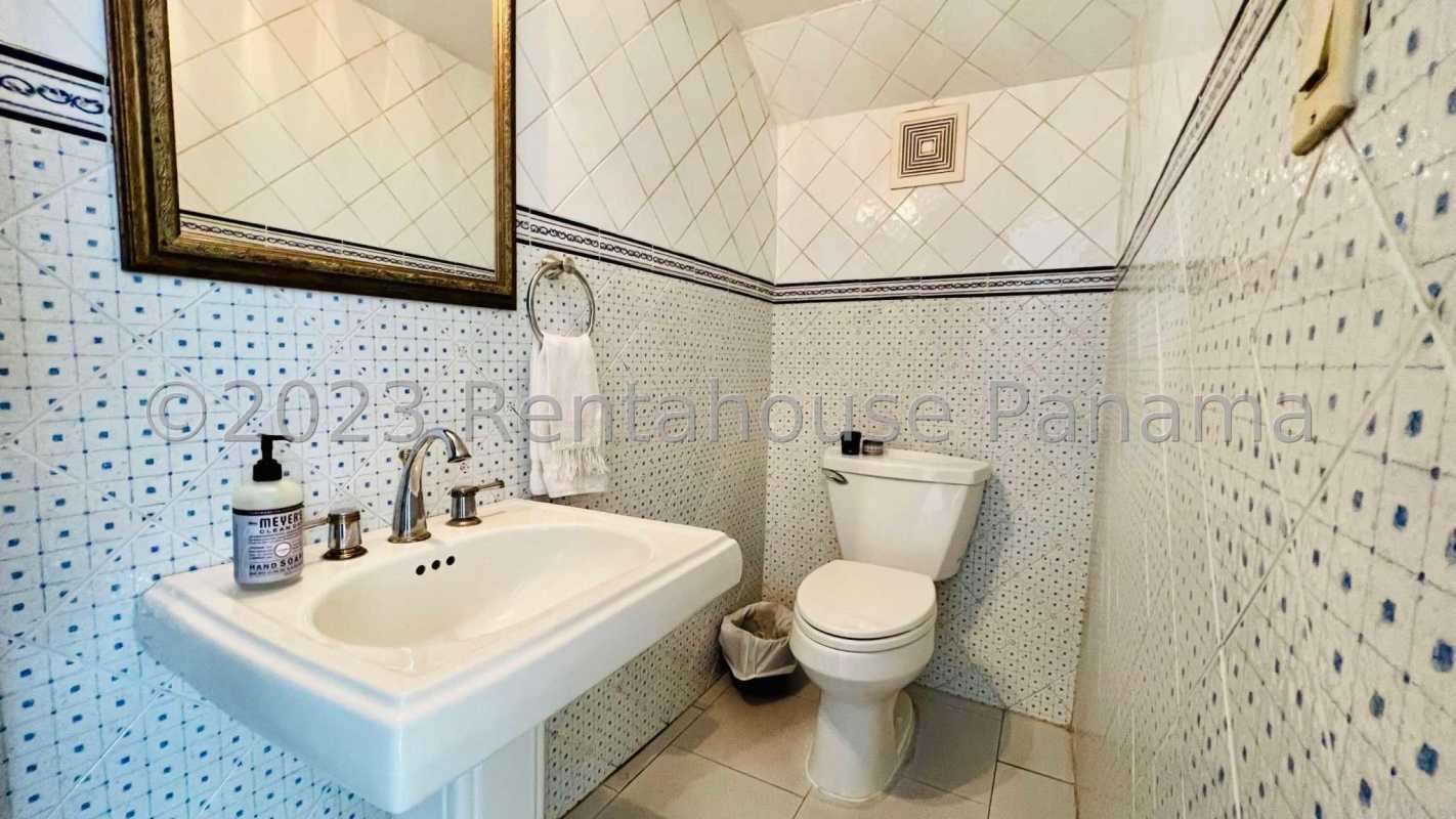 Spacious kitchen with granite countertops and wood cabinets luxury house Panama City