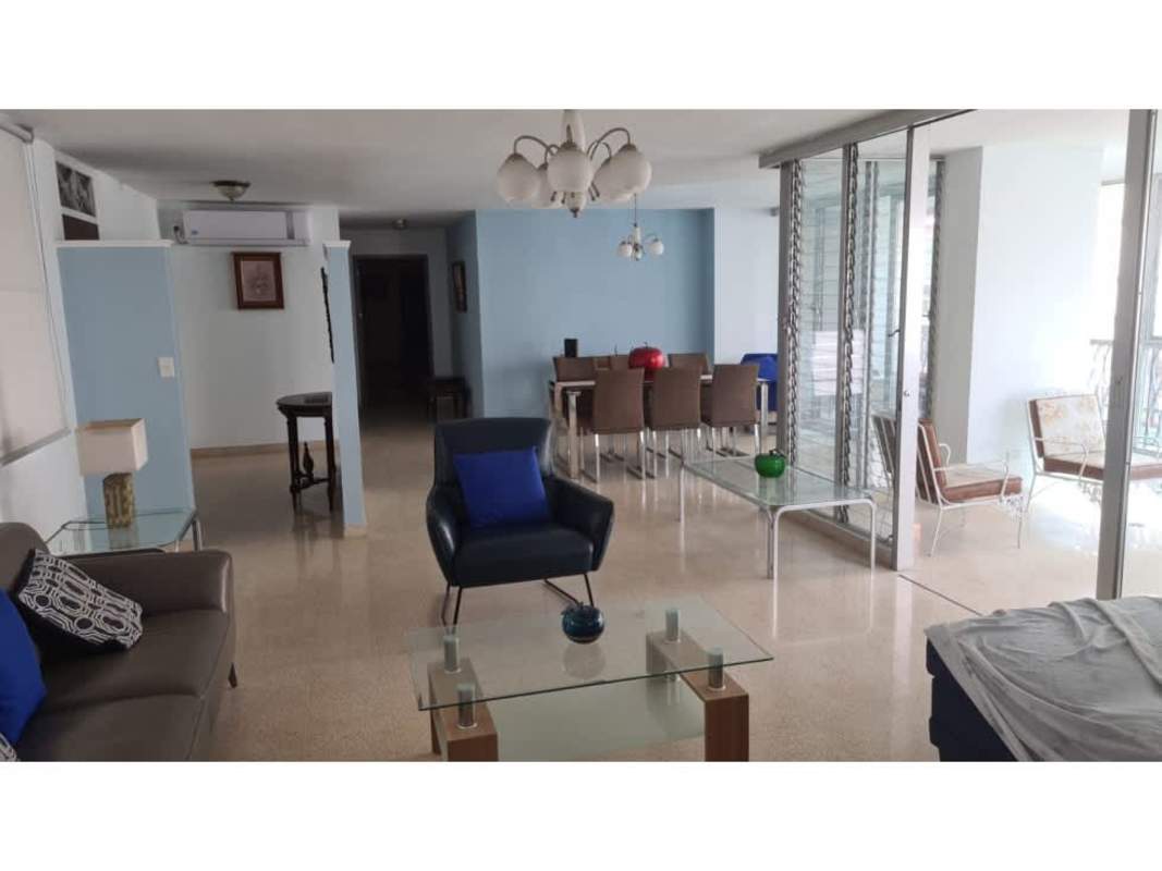 Open plan living dining with large windows PH Biarritz Obarrio Panama