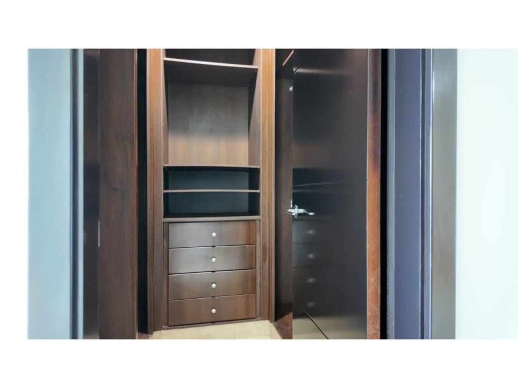 Luxury bathroom with granite vanity, shower in PH Titanium Costa del Este Panama