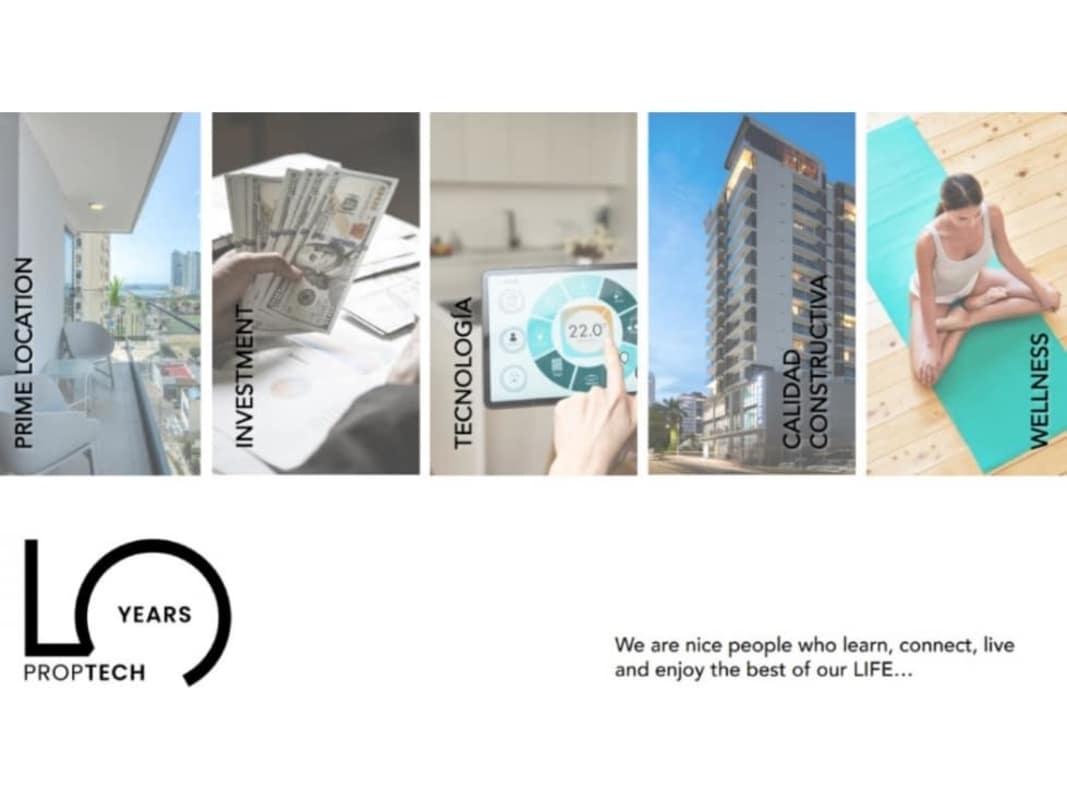 Composite with balcony city views, smart home, and amenities Kyte Obarrio Panama