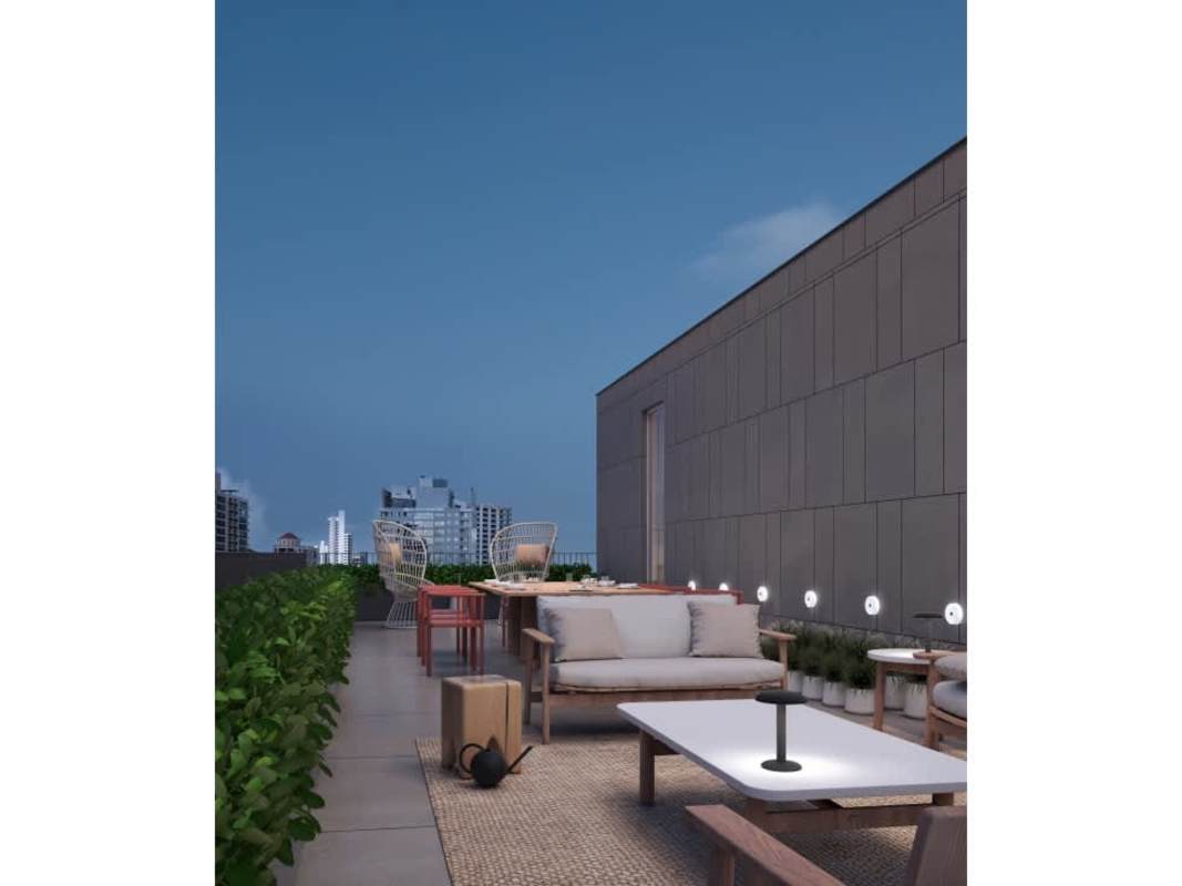 Urban modern tower with balconies PH Kyte by Livlio Obarrio financial center Panama