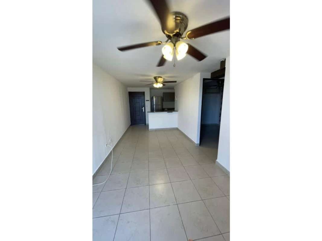 Open concept living dining with tile flooring and ceiling fans PH Vista Marina Pueblo Nuevo