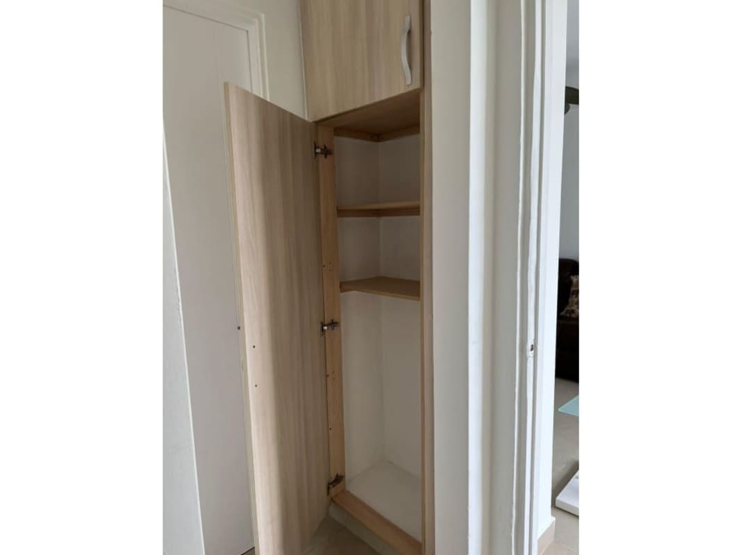 Bedroom with large window and built-in closet PH Rokas Condado del Rey Panama