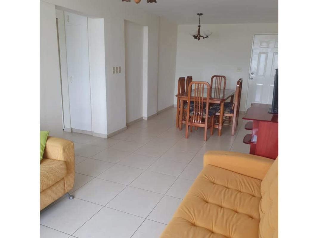 Spacious bright living room with natural light large window tile floor PH Victory Towers Panama City
