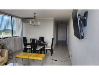 Contemporary kitchen with built-in microwave, stove, granite countertops PH Fountain View El Dorado Panama