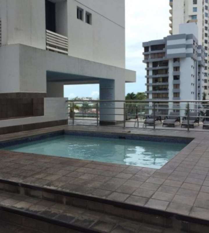 Bedroom with large window city skyline Punta Pacifica PH Pacific Sun Panama