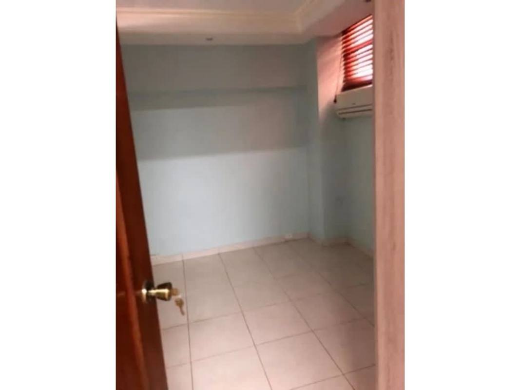 Mini kitchen with white cabinets, tiled backsplash inside commercial unit Santa Elena Panama