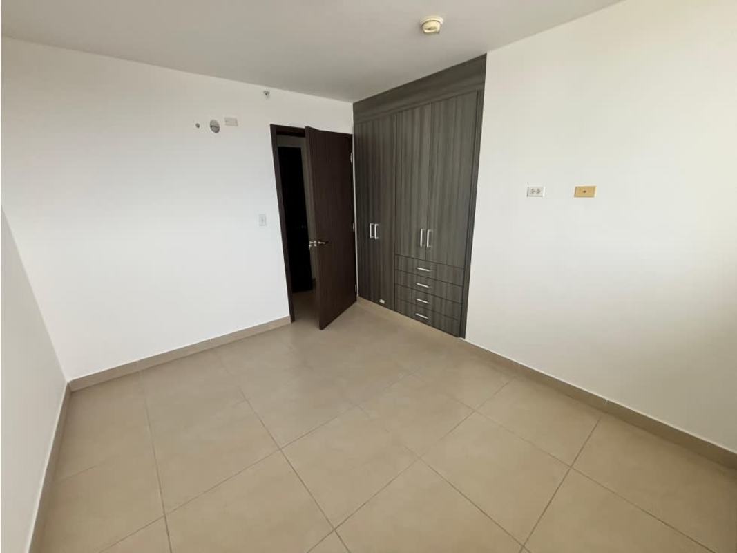 Kitchen with ample storage cabinets and granite counter in PH Kings Park Condado del Rey Panama