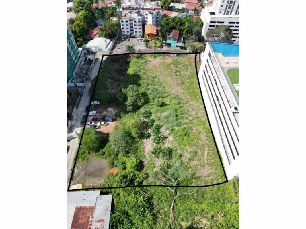 Development site with city surroundings near main transport Via España Panama