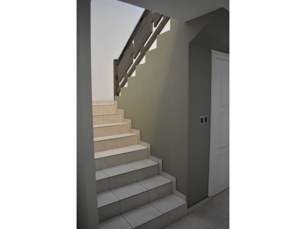 Spacious living room tiled floors two-level house in Residencial Don Arturo El Cangrejo Panama