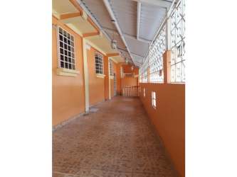 Empty spacious tiled living area staircase commercial residential house for sale Panama