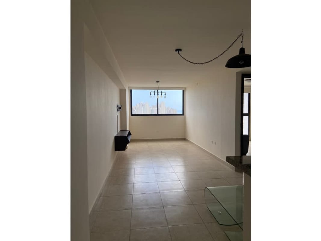 Modern bedroom with split AC, built-in wardrobe, city view at PH Vista Verde Panama