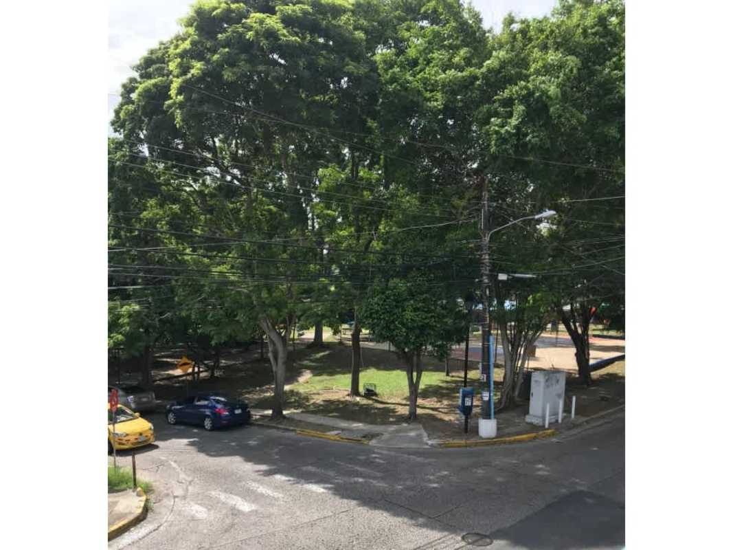 Open plan living dining area with ceiling fans and tile floor Betania Panama City