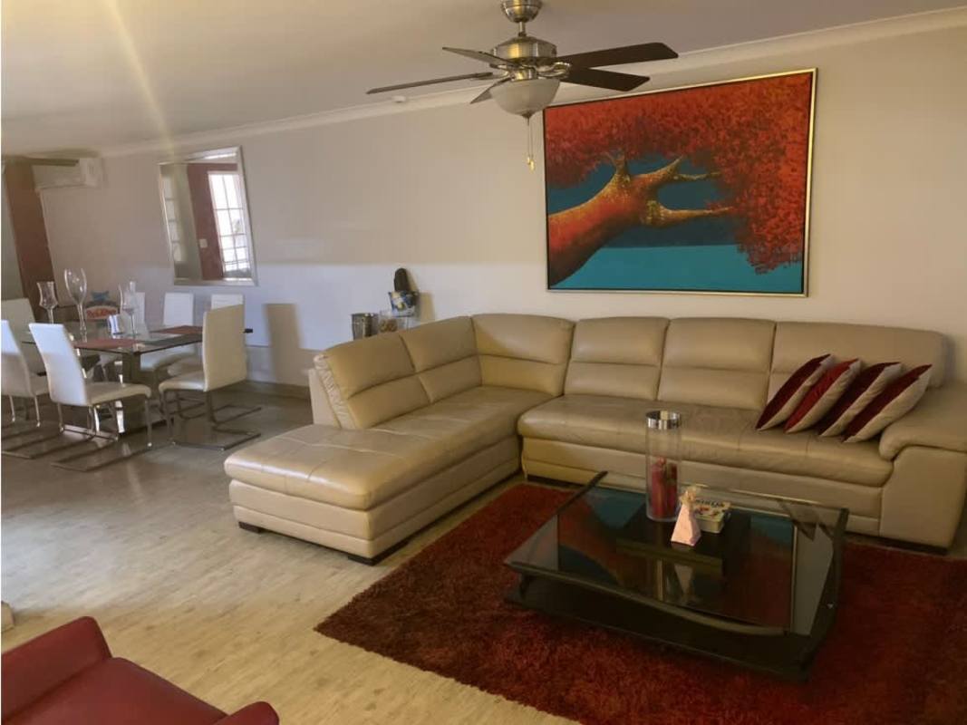 Covered terrace patio with garden space Betania residential Panama City