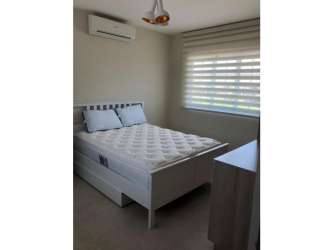 Bright bedroom with AC balcony view garden in Bijao Beach Resort luxury house Panama