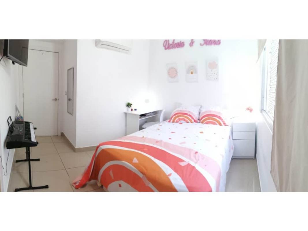 Covered balcony with safety net, community view in PH Rokas Condado del Rey Panama