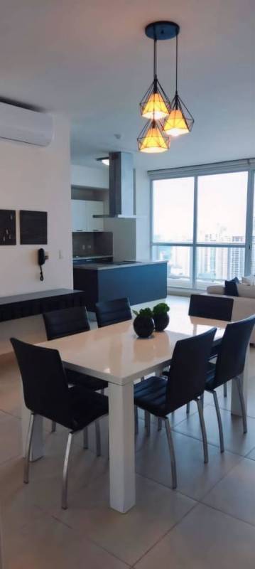 Modern kitchen with granite finish and stainless steel appliances Punta Pacifica Panama