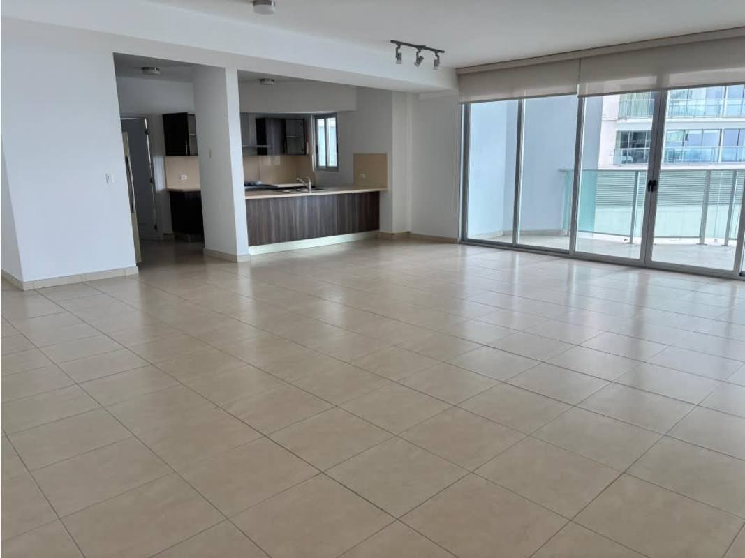 Spacious open living dining large windows balcony PH Oasis on the Bay Punta Pacifica Panama