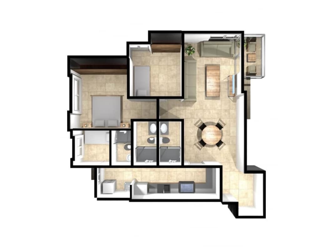 PH Residencias del Sol 2BR Apt 96m² Balcony 19th Floor Carrasquilla