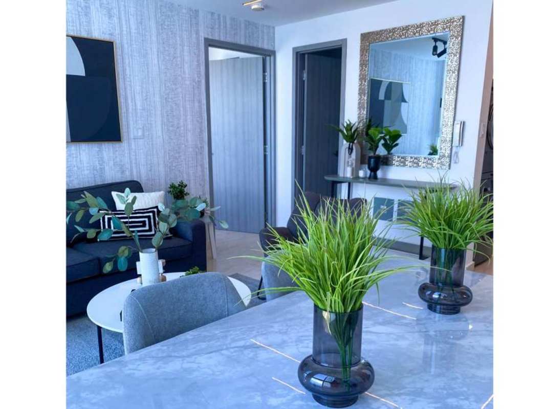 Open dining and kitchen space modern finishes PH The Sands Panama City