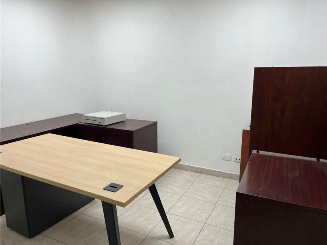 Minimalist private office with furniture ceramic floors San Francisco Panama