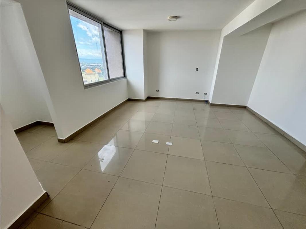 Modern bathroom with double sink granite countertop and natural light Costa del Este Panama