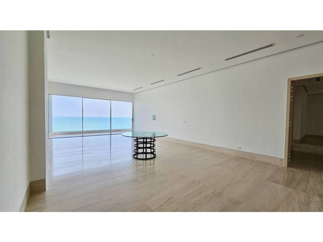 Penthouse master bedroom with sea view balcony at Ocean Pearl Ocean Reef Islands Panama