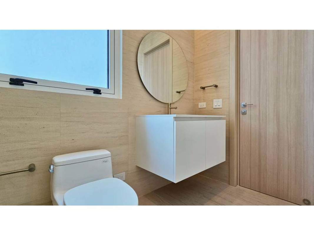Minimalist luxury bathroom with marble finishes and premium fixtures PH Ocean Pearl Ocean Reef Panama