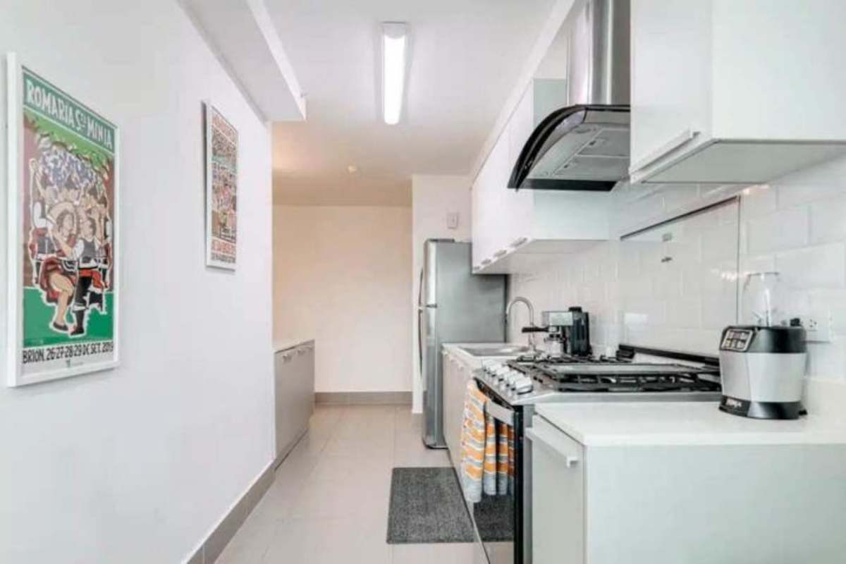 Fully equipped Italian style kitchen with granite counters and stainless appliances in Bella Vista Panama