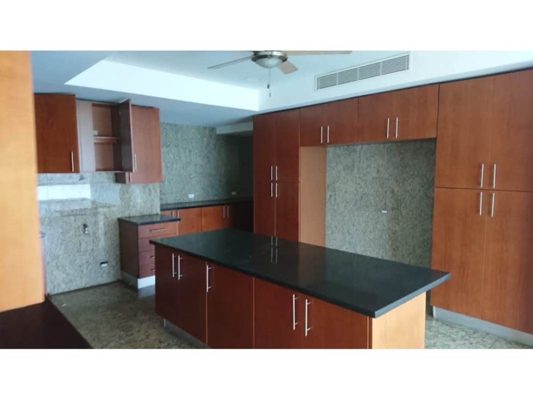 Master bedroom with ocean view window marble floors luxury condo PH The Point Panama